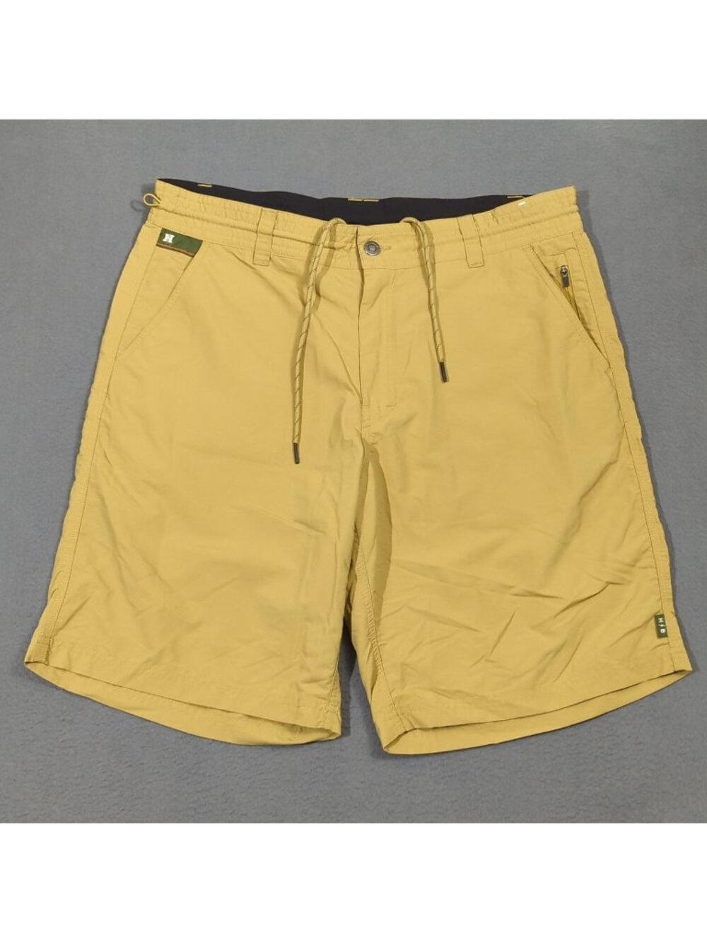 Howler Bros Horizon Hybrid Shorts Men's 35 Tan Nylon Performance Outdoor Hiking